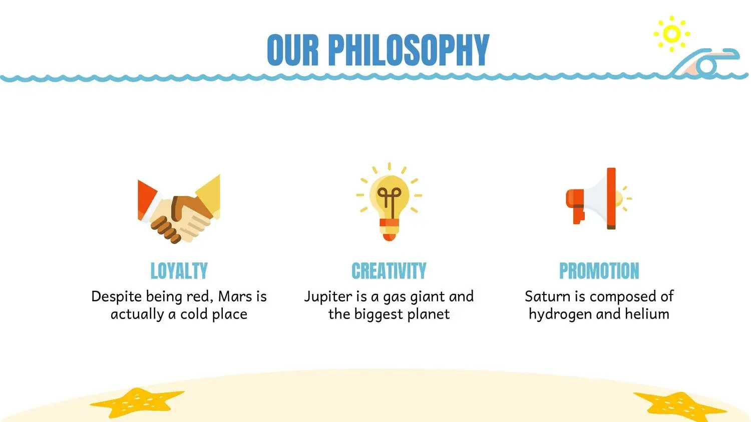 Plantilla PowerPoint de la Playa