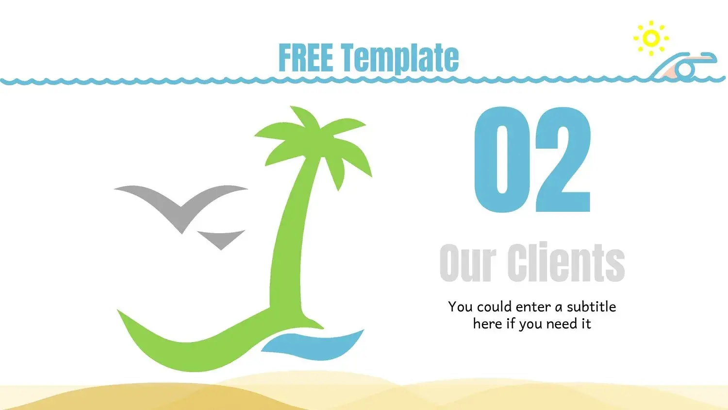 Plantilla PowerPoint de la Playa