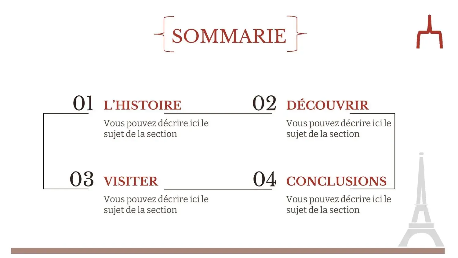 Plantilla PowerPoint de la Torre Eiffel editable
