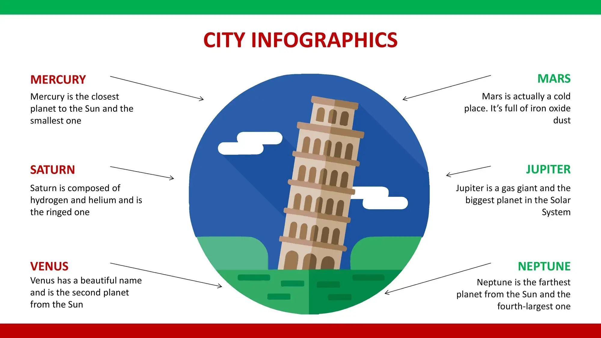 Plantilla PowerPoint de la Torre de Pisa