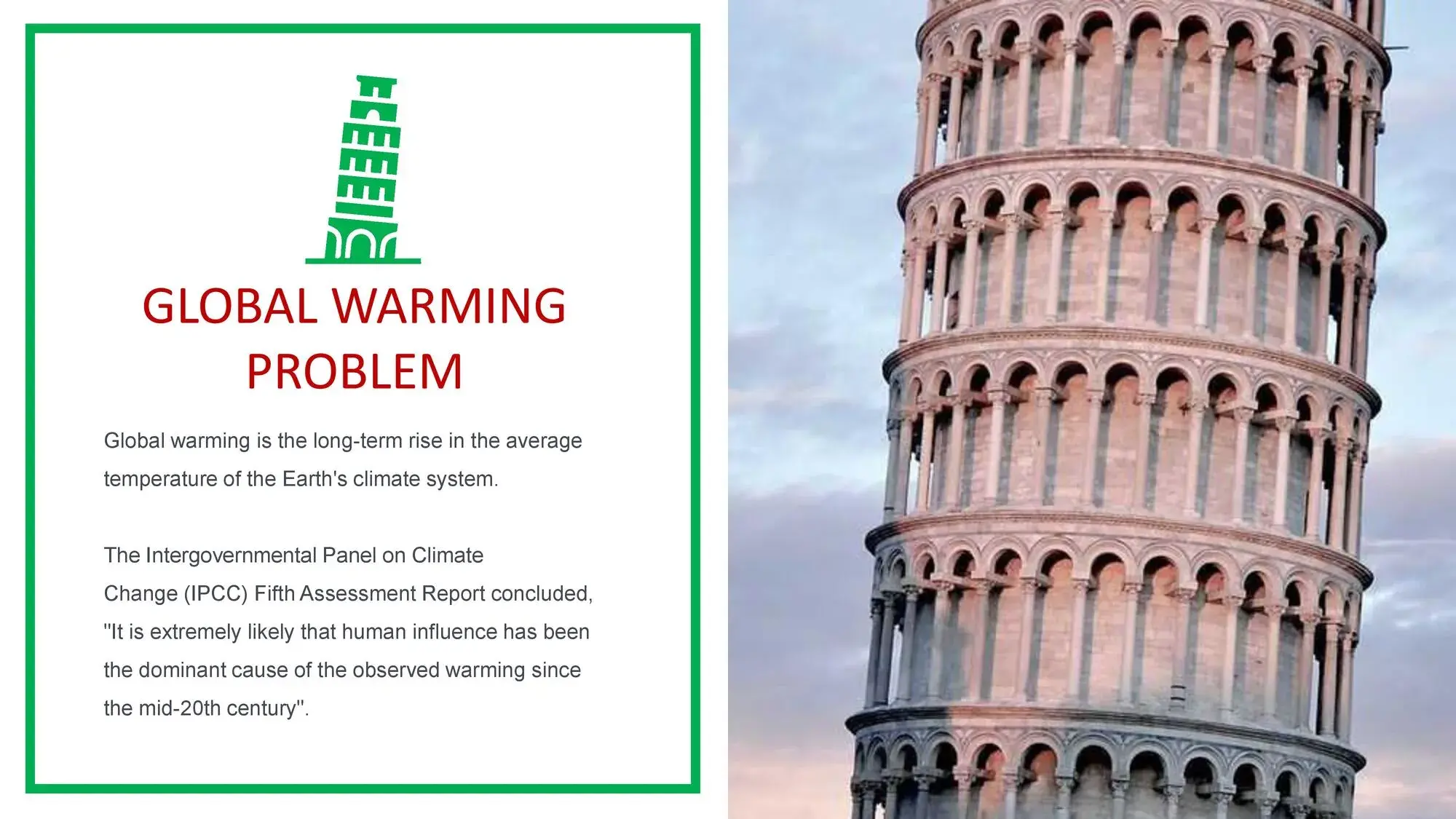 Plantilla PowerPoint de la Torre de Pisa