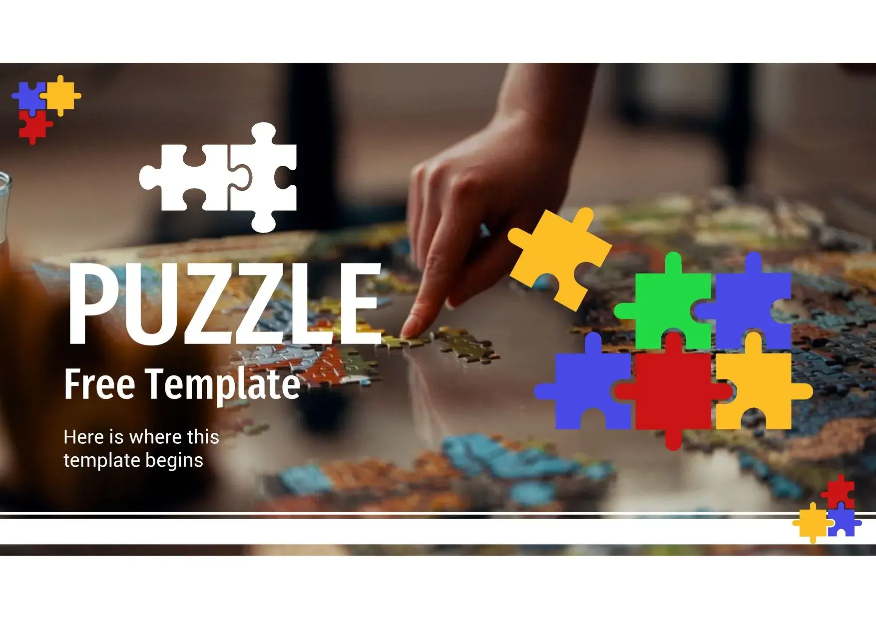 Plantilla PowerPoint estilo Rompecabezas