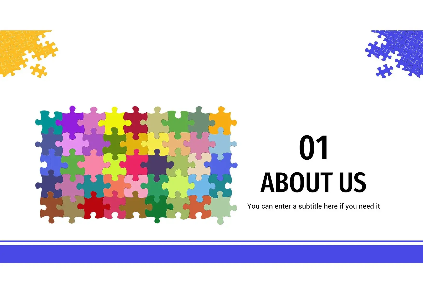 Plantilla PowerPoint estilo Rompecabezas