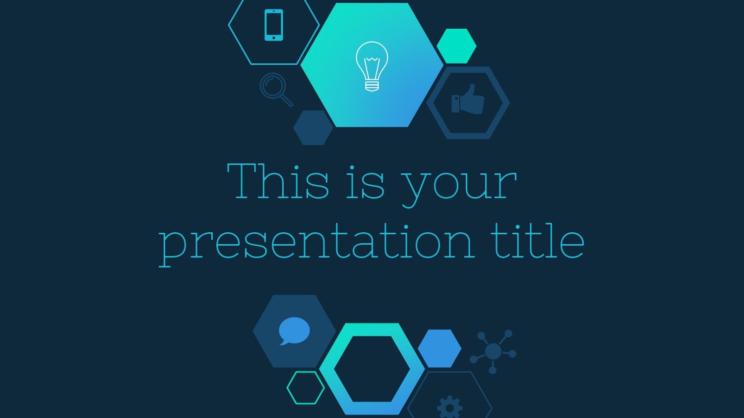 Plantilla PowerPoint Azul Moderno
