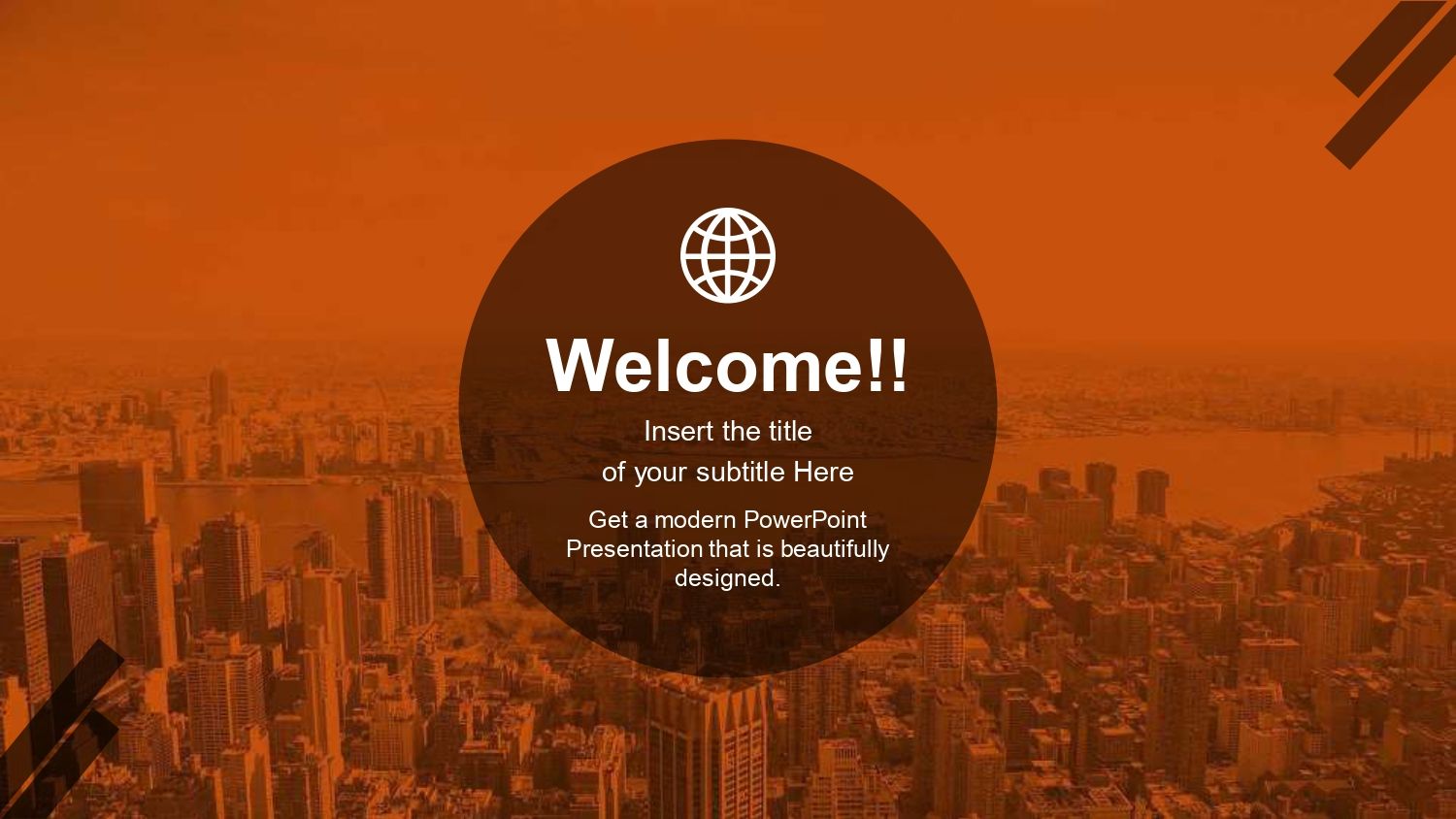 Plantilla Powerpoint Negocios en la Ciudad