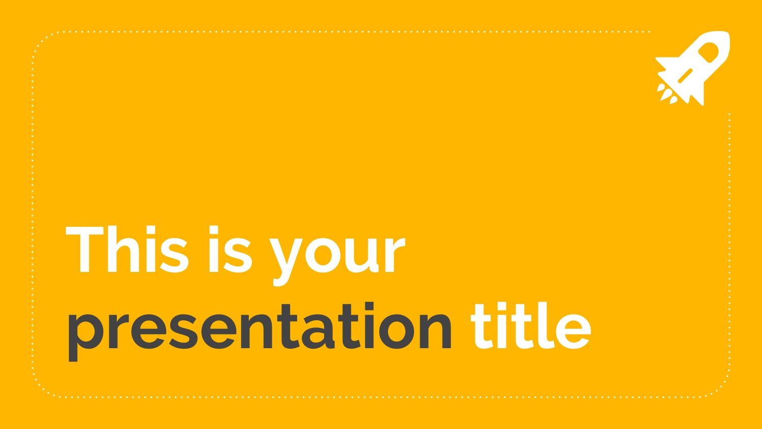Plantilla PowerPoint con Bordes Amarillos