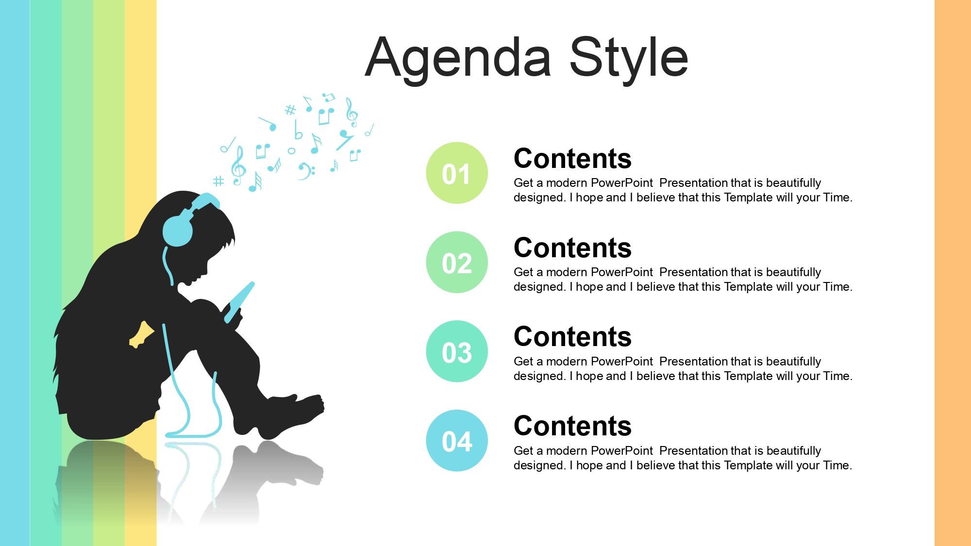 Plantilla Profesional de Música en PowerPoint