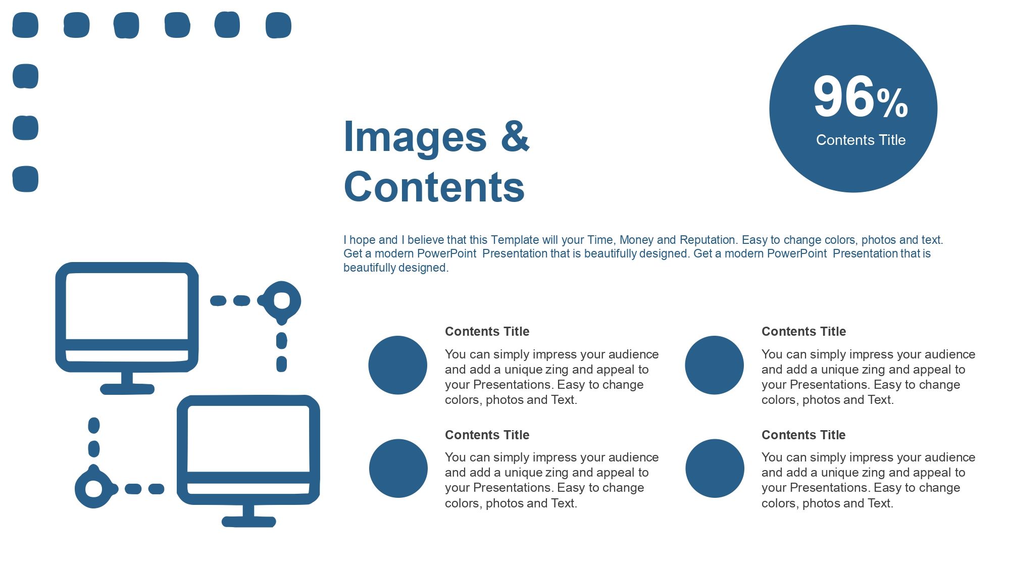 Red de Computadoras Plantilla PowerPoint