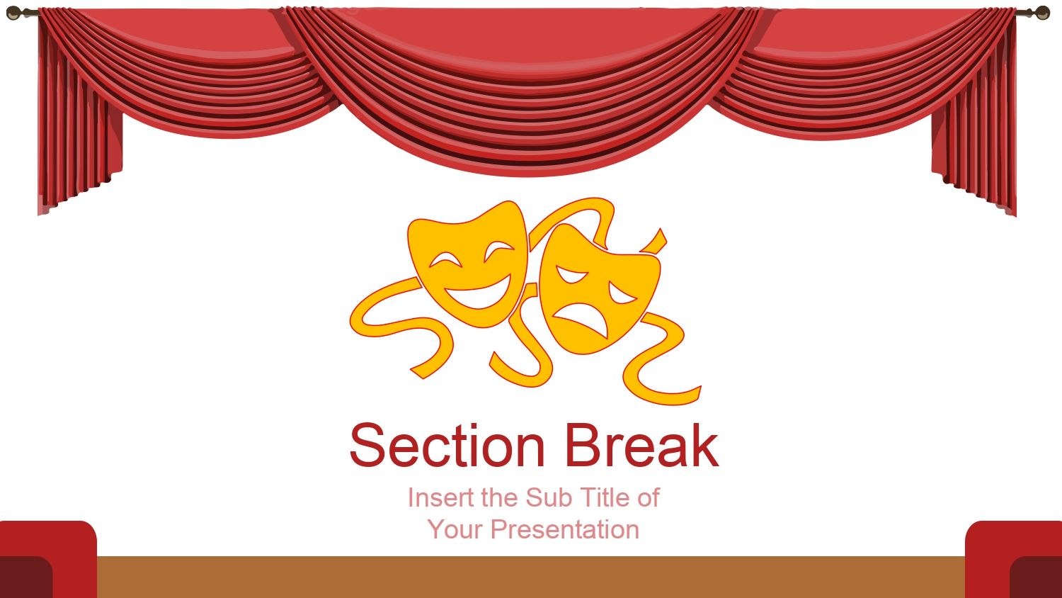 Teatro Plantilla PowerPoint