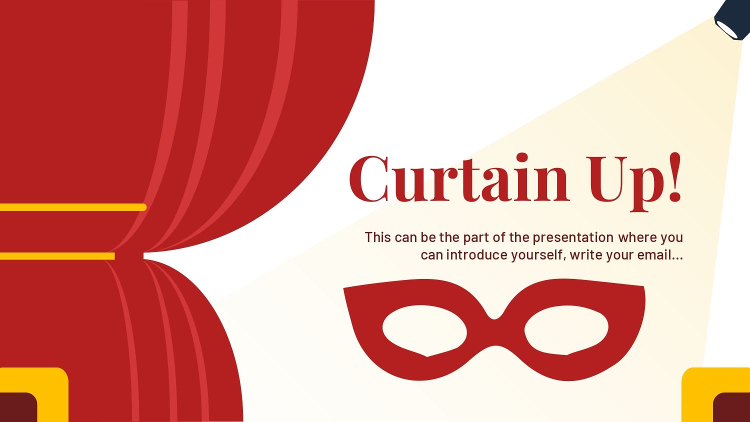 Teatro Plantilla PowerPoint