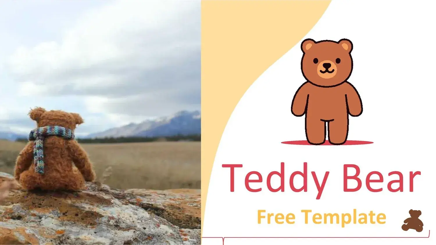 Plantilla PowerPoint de Oso de Peluche