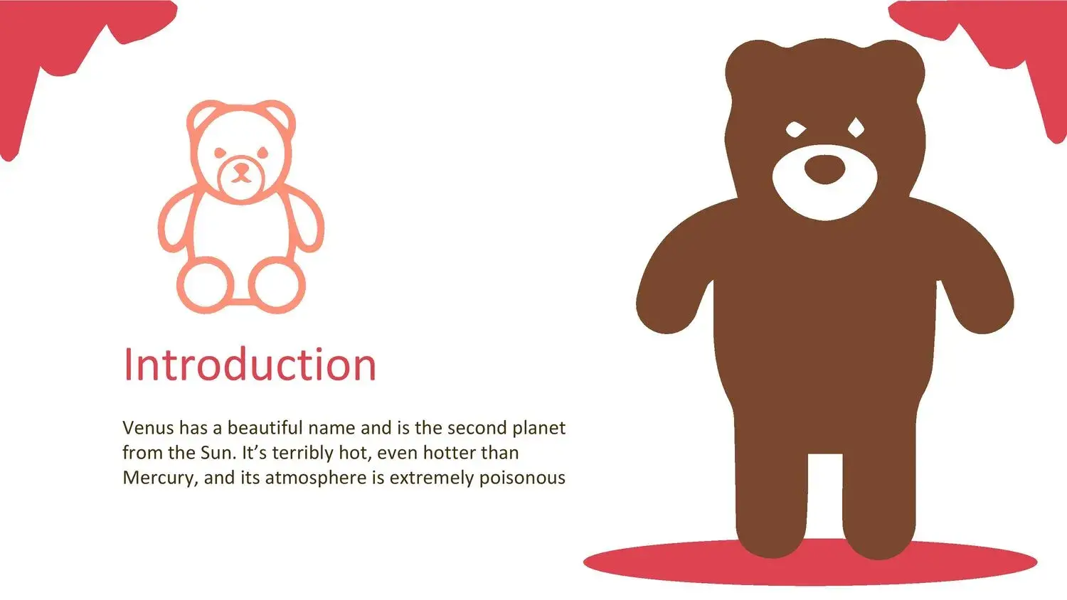 Plantilla PowerPoint de Oso de Peluche