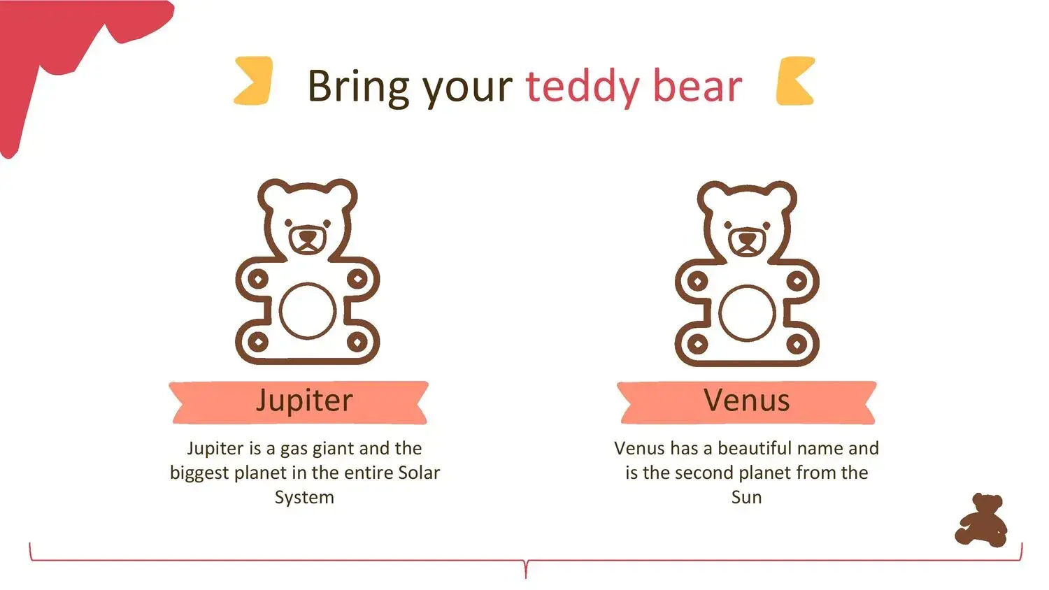 Plantilla PowerPoint de Oso de Peluche