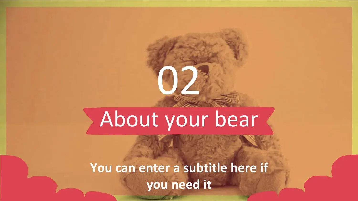 Plantilla PowerPoint de Oso de Peluche