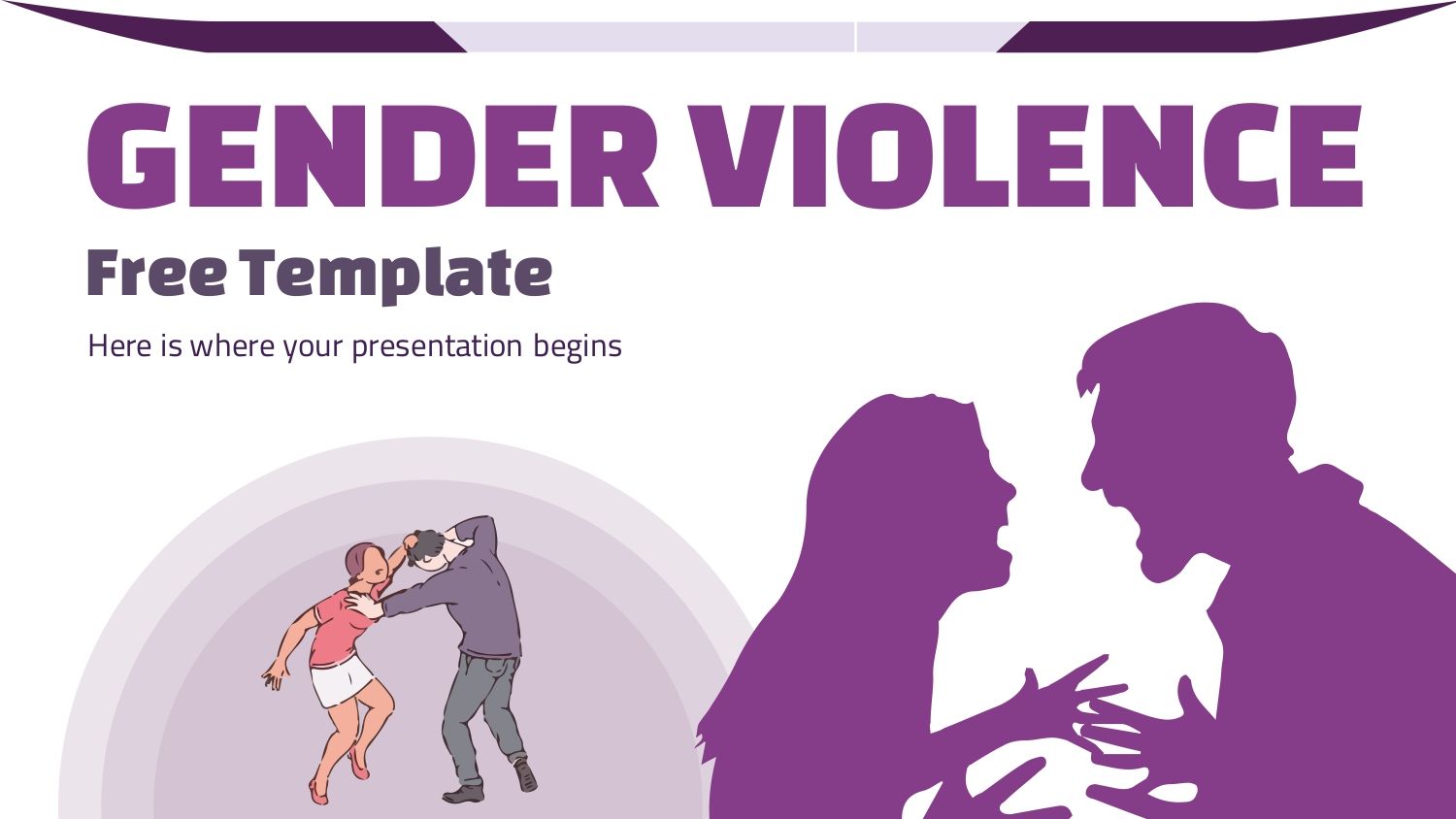 Violencia de Genero Plantilla PowerPoint