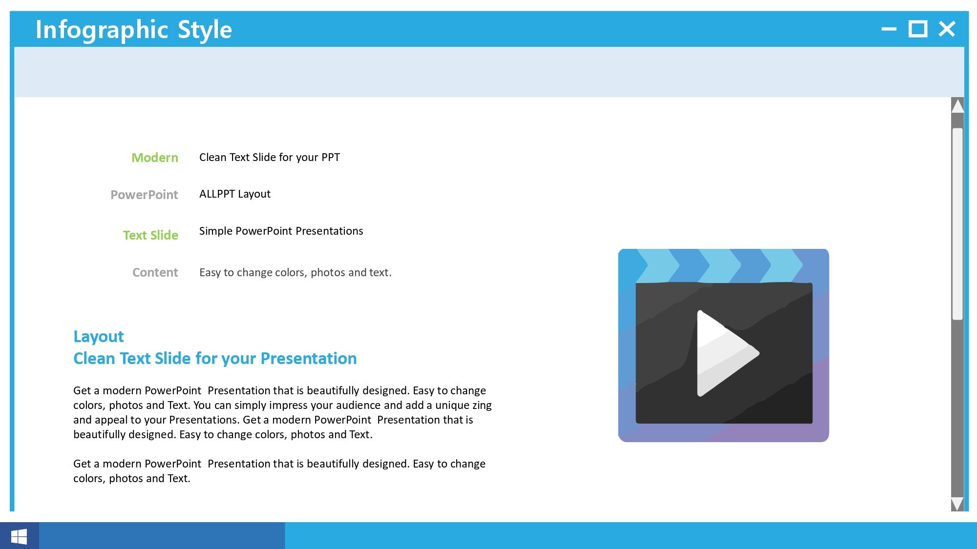 Windows Plantilla PowerPoint