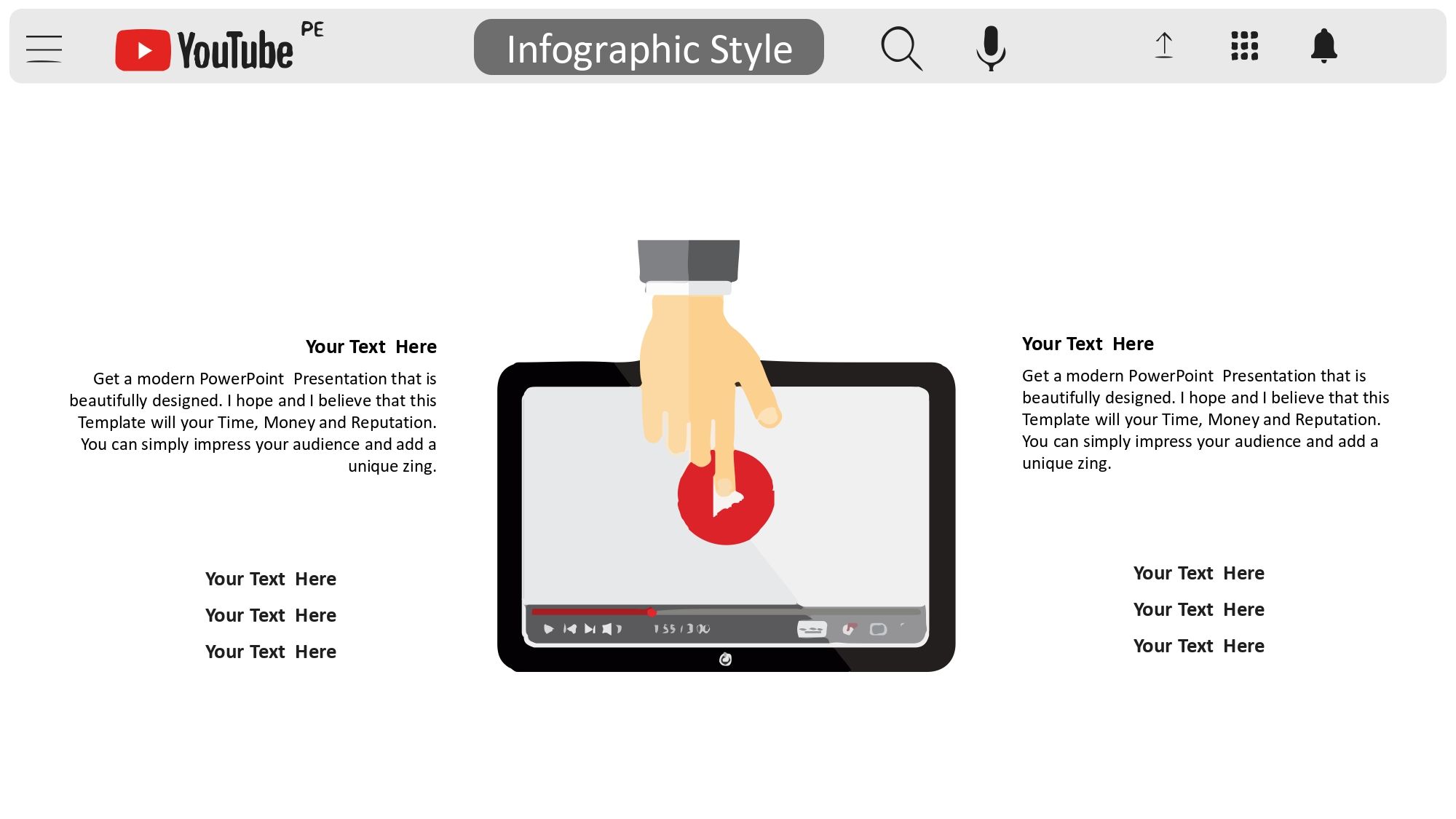 YouTube Plantilla PowerPoint
