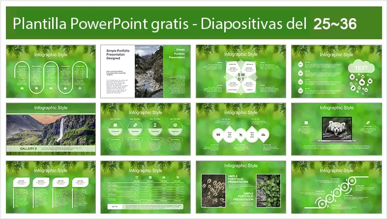 Medio Ambiente Plantilla PowerPoint