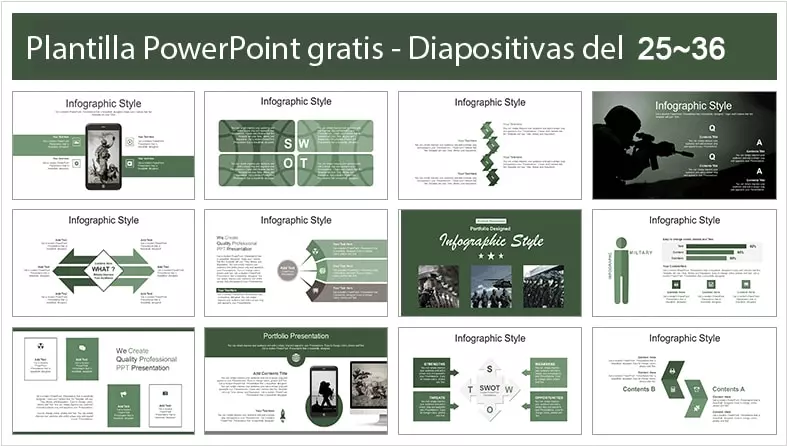 Guerra Plantilla PowerPoint