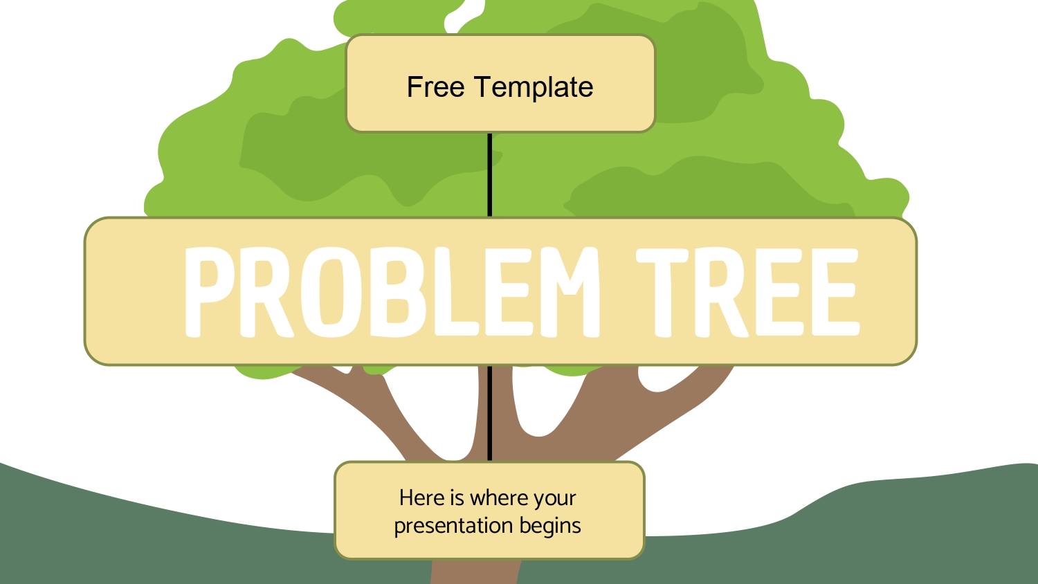 Árbol de Problemas Plantilla PowerPoint