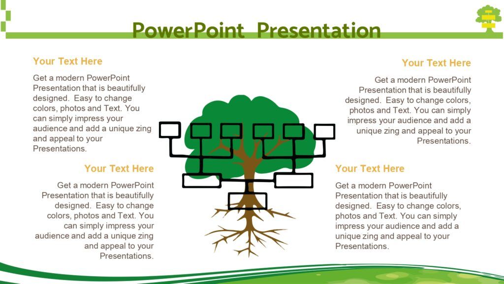 Árbol de Problemas Plantilla PowerPoint