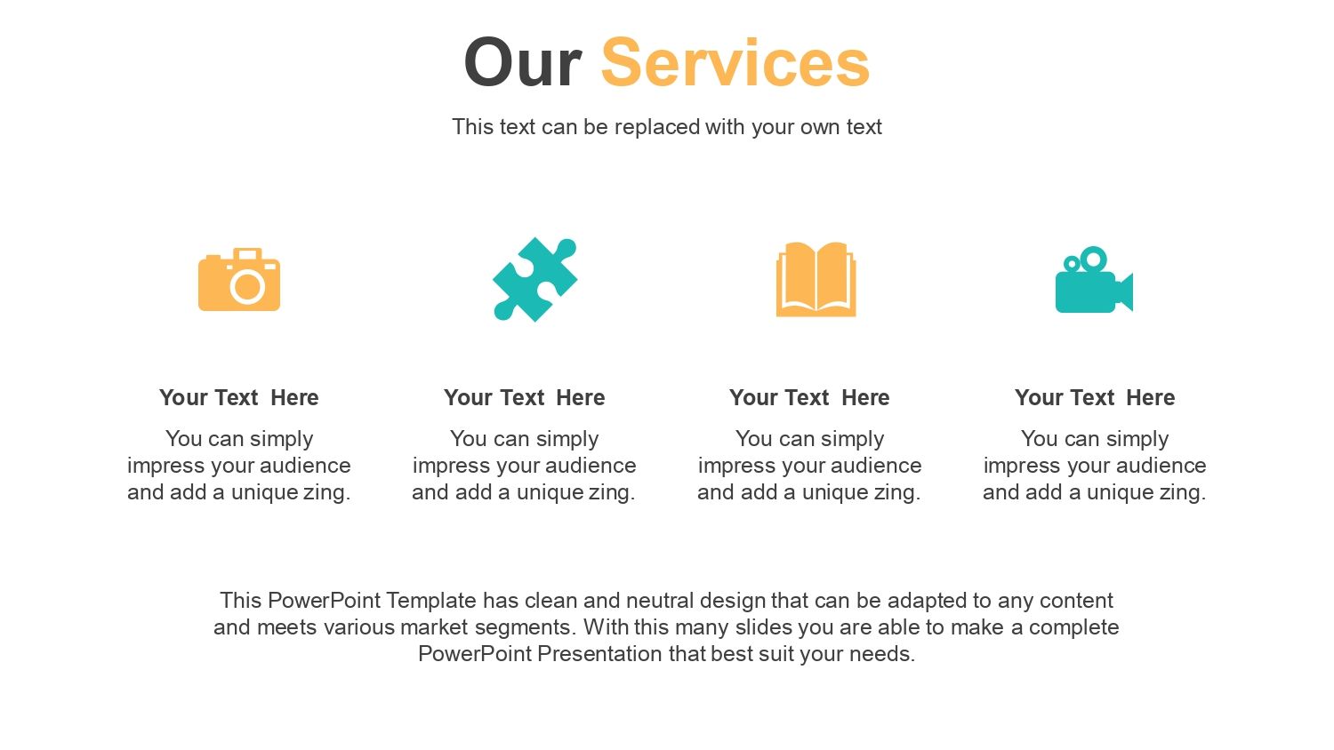 Bloques del Alfabeto Plantilla PowerPoint