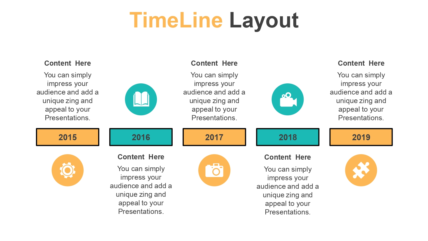 Bloques del Alfabeto Plantilla PowerPoint