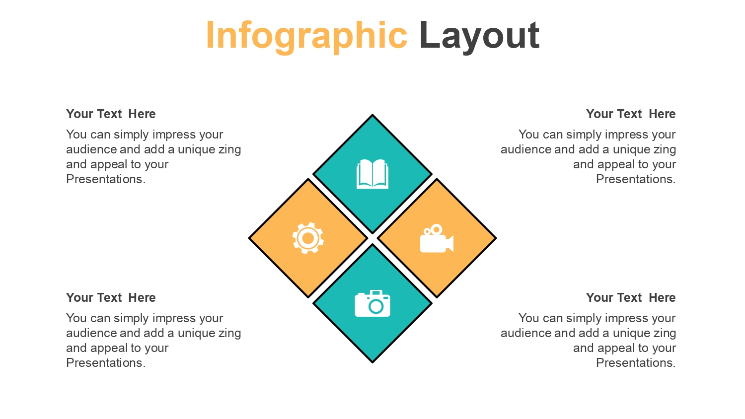 Bloques del Alfabeto Plantilla PowerPoint
