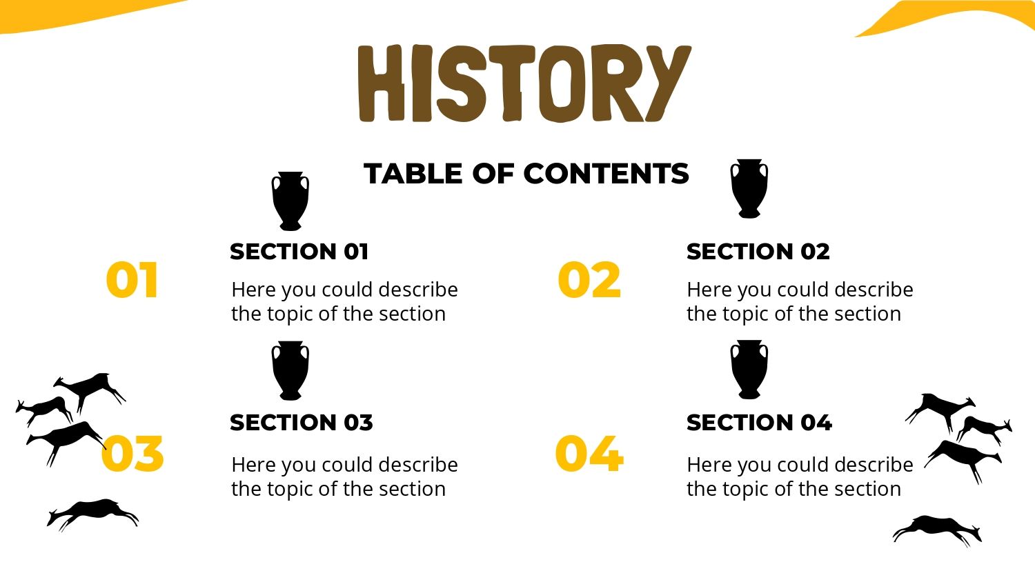Clases de Historia Plantilla PowerPoint