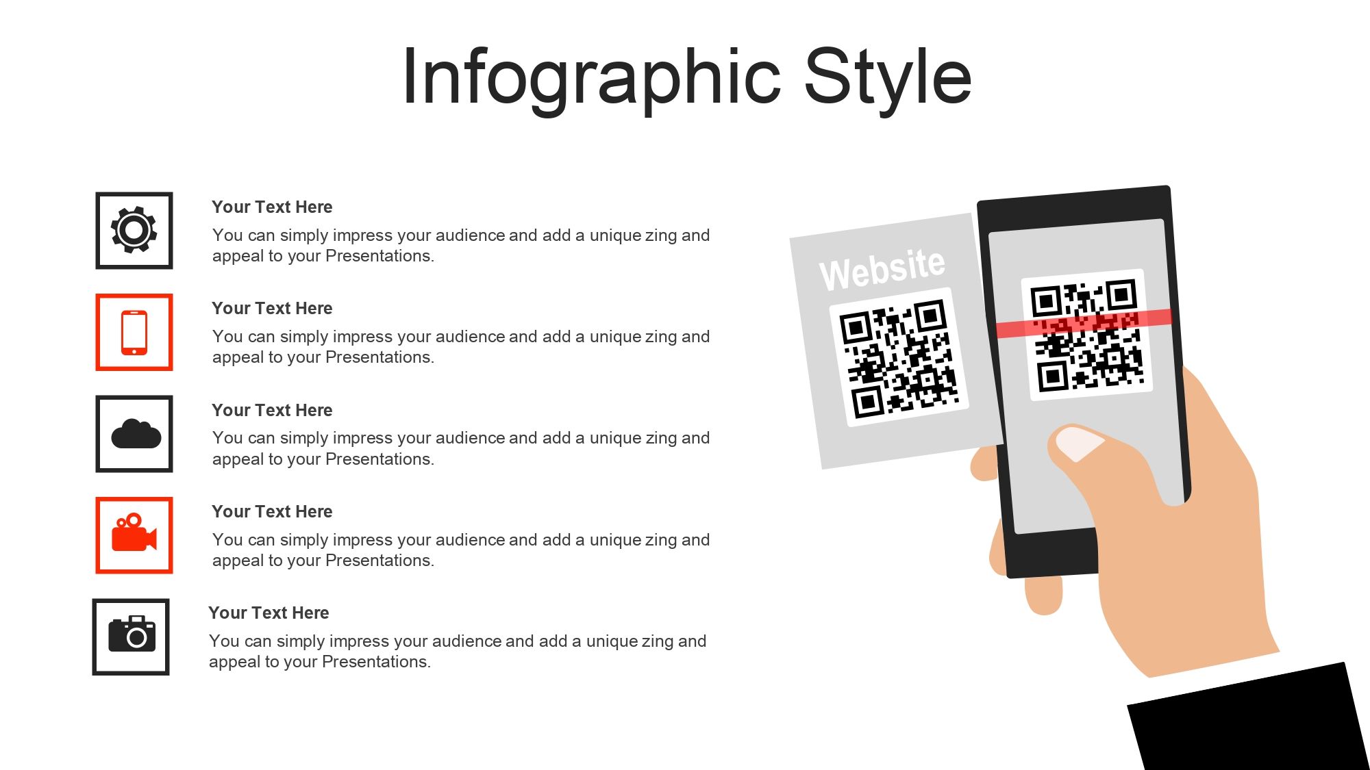 Código de Escaneo QR Plantilla PowerPoint