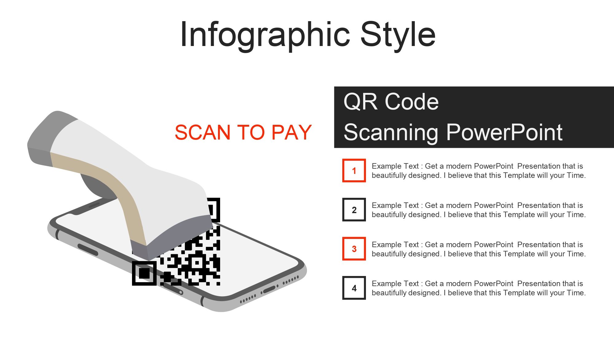 Código de Escaneo QR Plantilla PowerPoint