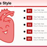 Corazón Humano Plantilla PowerPoint