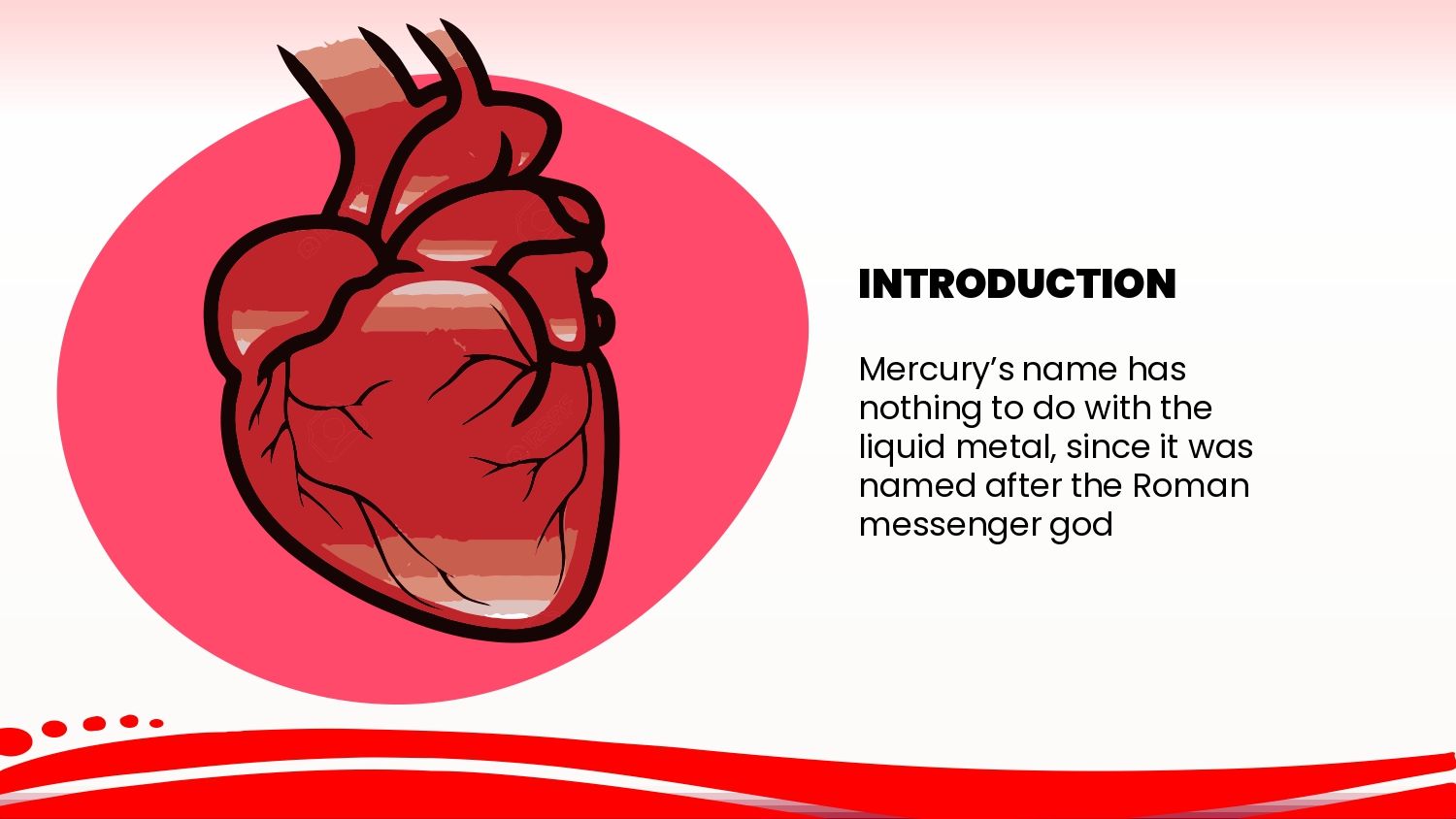 Corazón Humano Plantilla PowerPoint