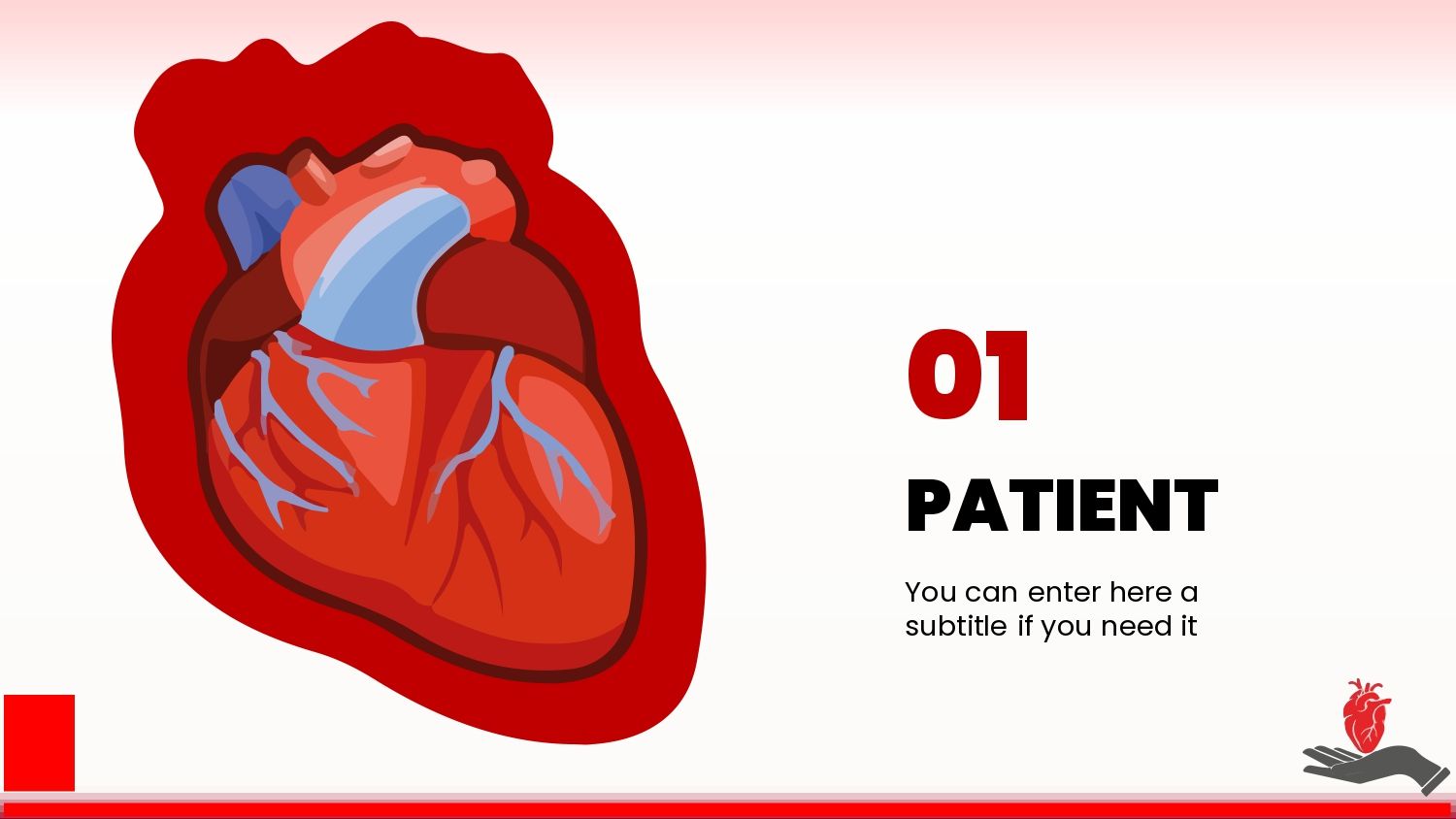 Corazón Humano Plantilla PowerPoint