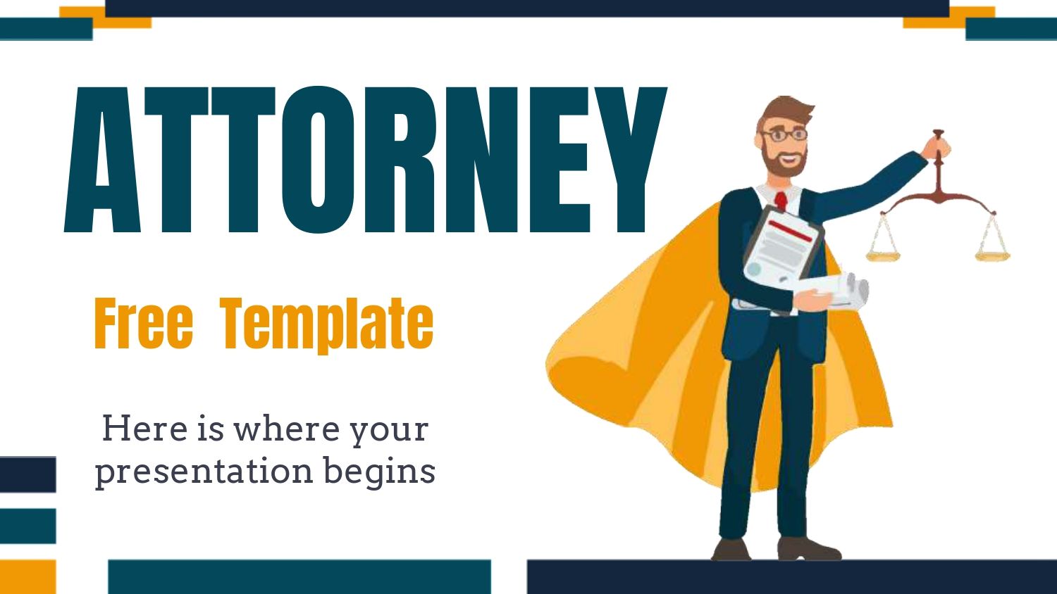 Diseño de Abogados Plantilla PowerPoint