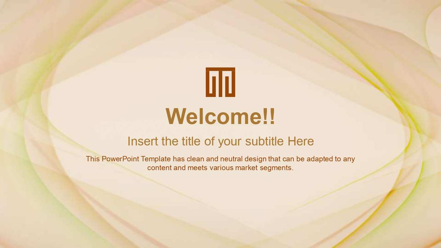 Ondas Elegantes Plantilla PowerPoint