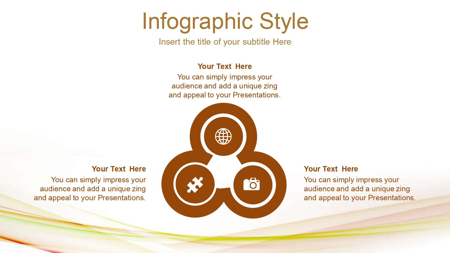 Ondas Elegantes Plantilla PowerPoint