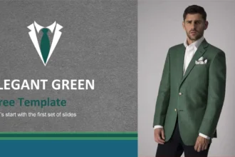 Plantilla PowerPoint Verde Elegante