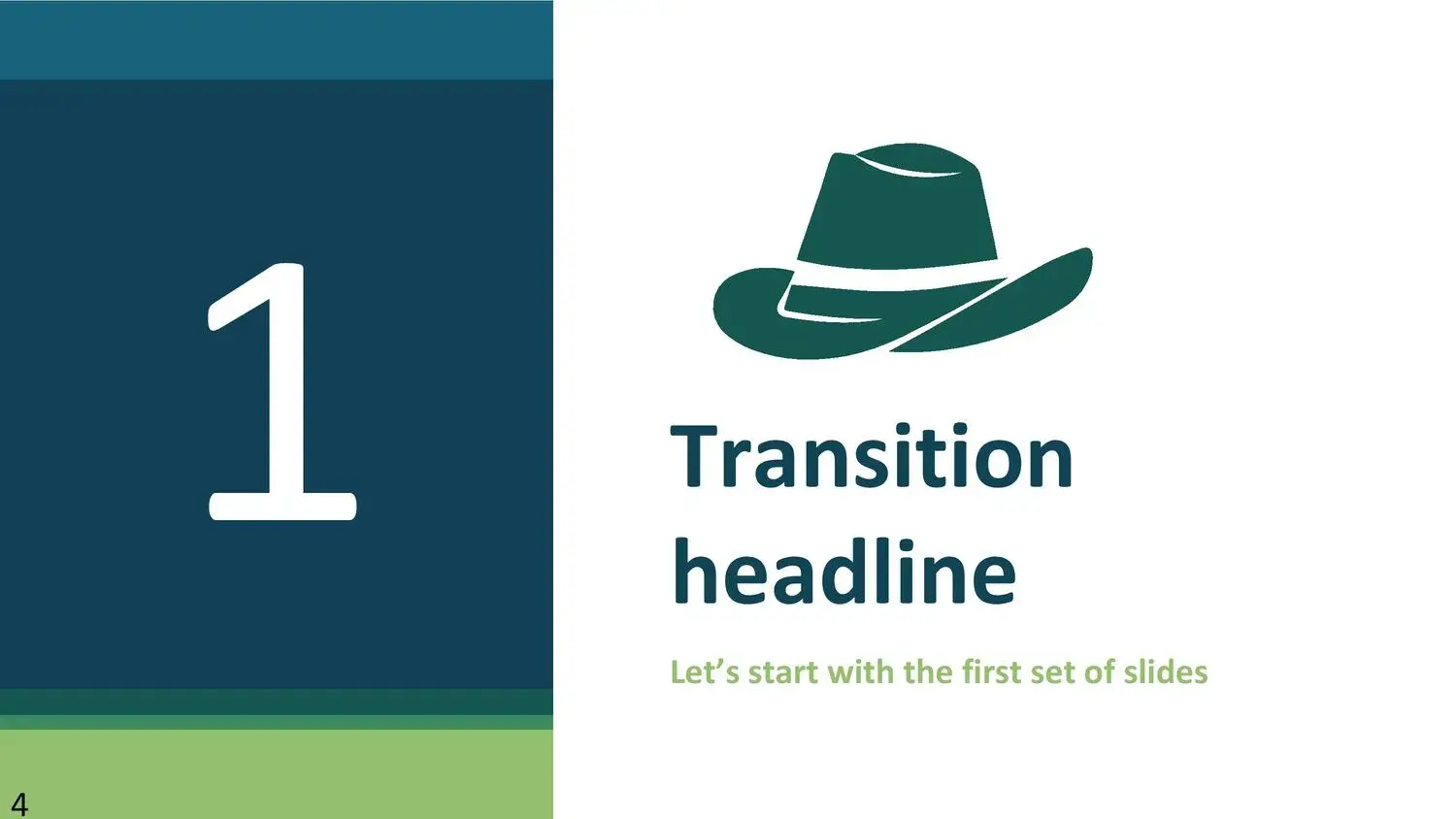 Plantilla PowerPoint Verde Elegante