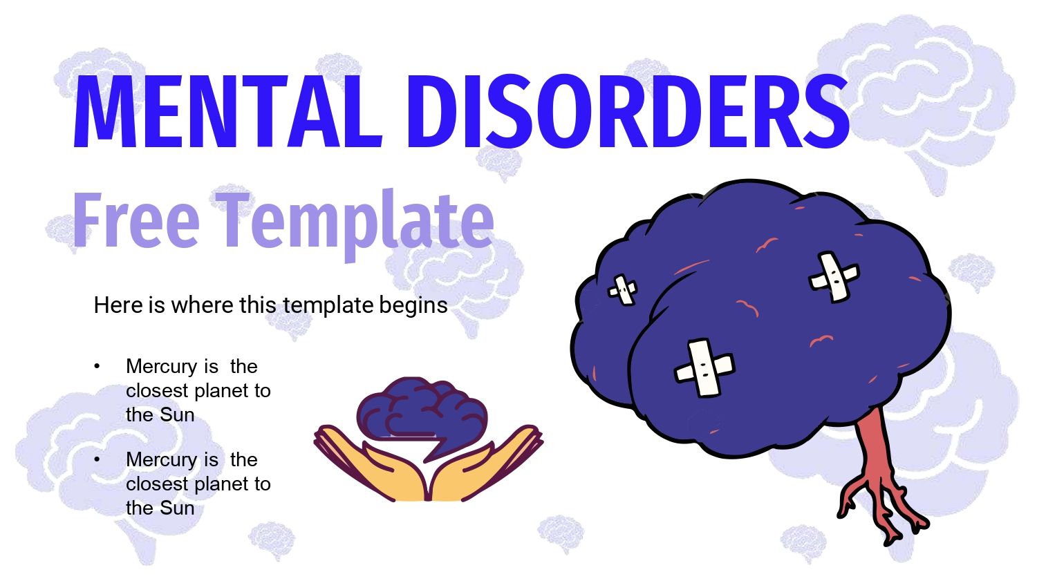 Trastornos Mentales Plantilla PowerPoint