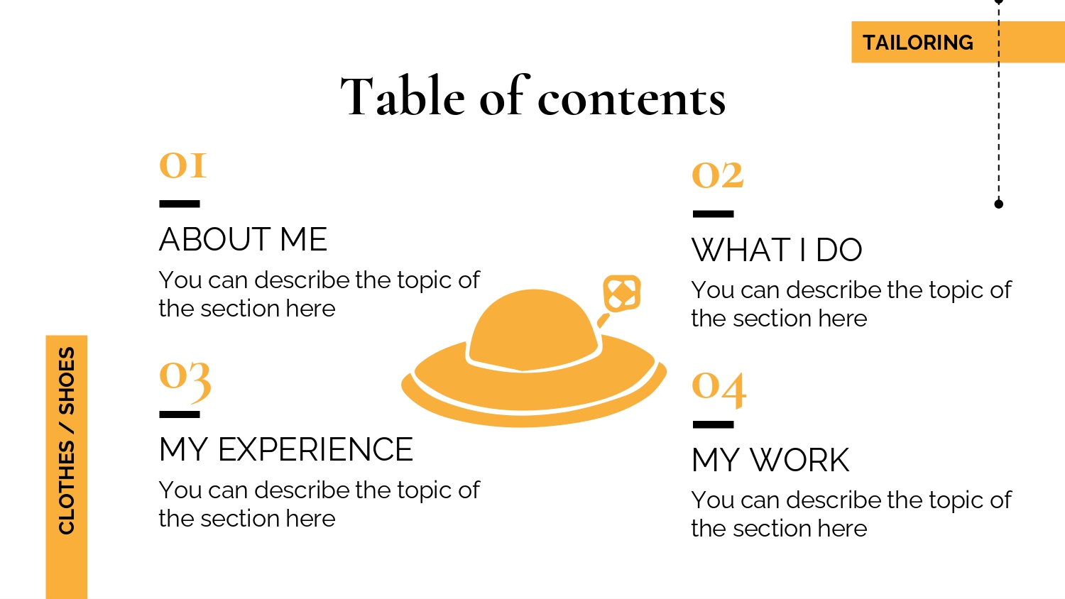 Vestimenta Plantilla PowerPoint
