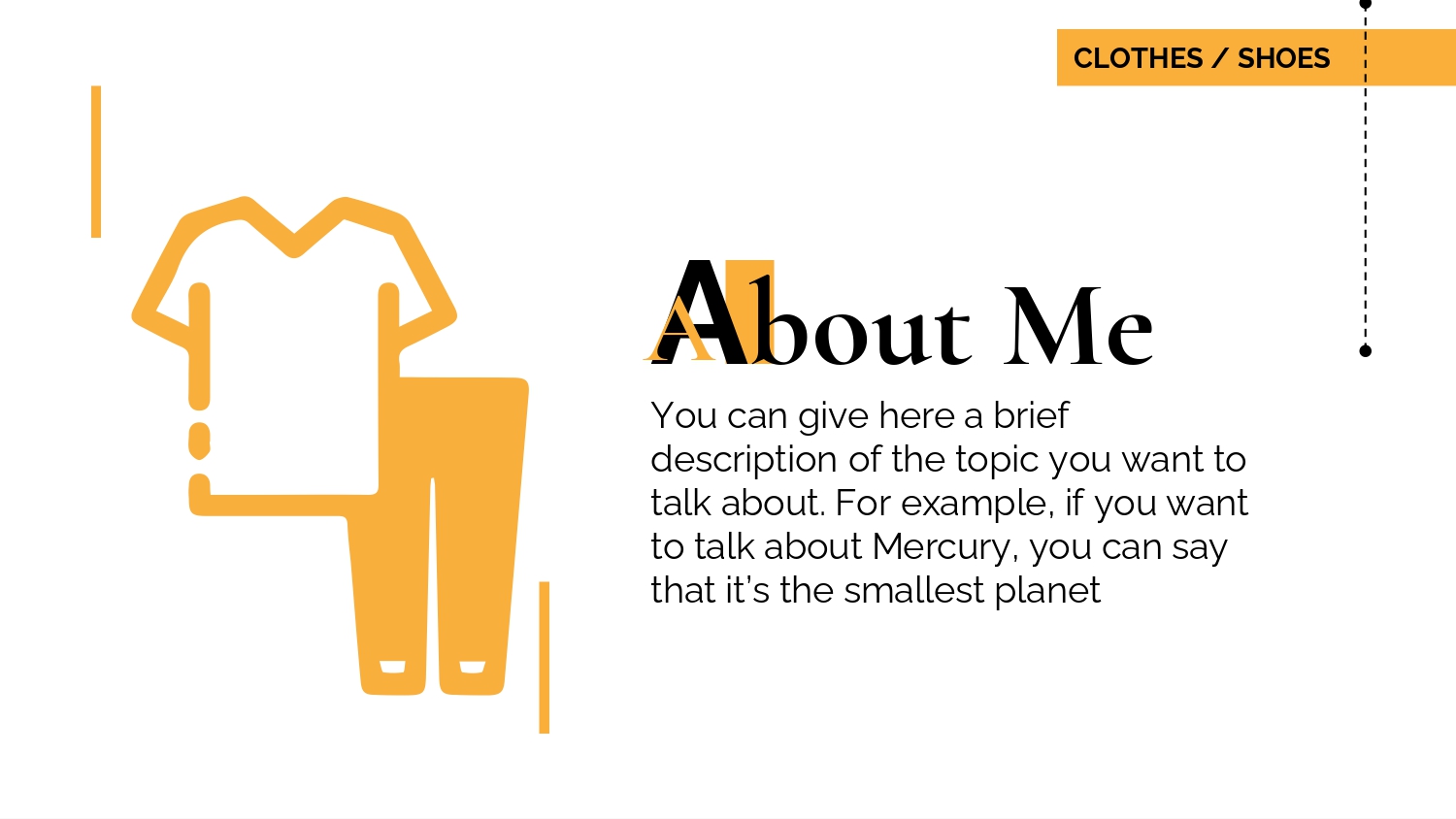 Vestimenta Plantilla PowerPoint