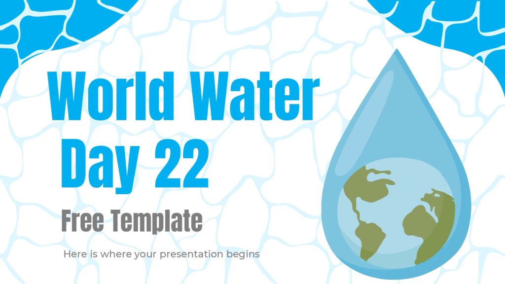 Día Mundial del Agua Plantilla PowerPoint