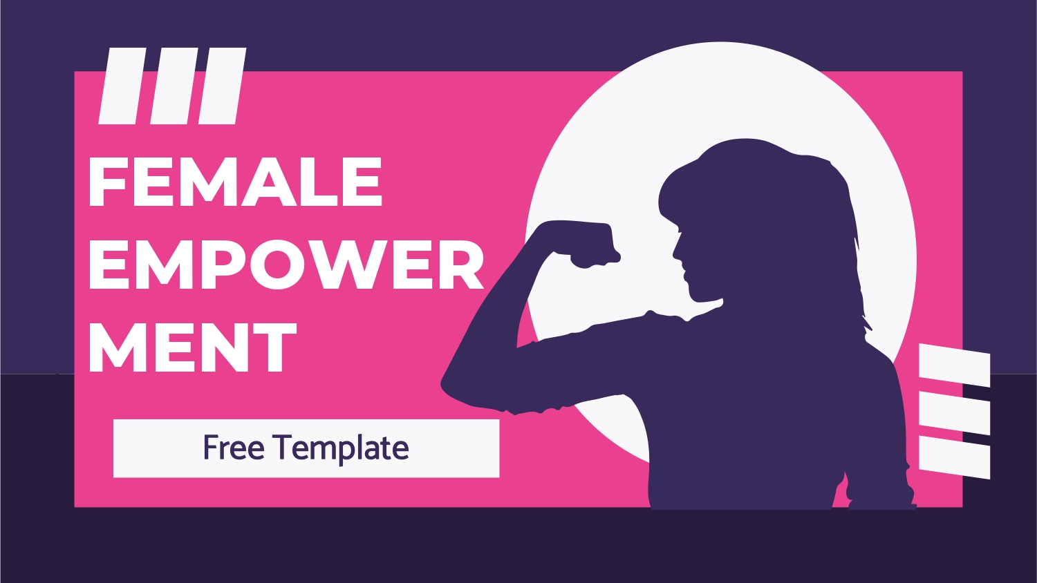 Empoderamiento Femenino Plantilla PowerPoint