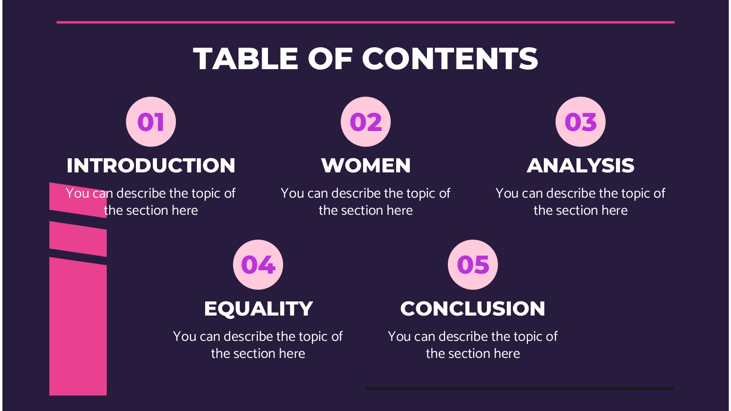 Empoderamiento Femenino Plantilla PowerPoint