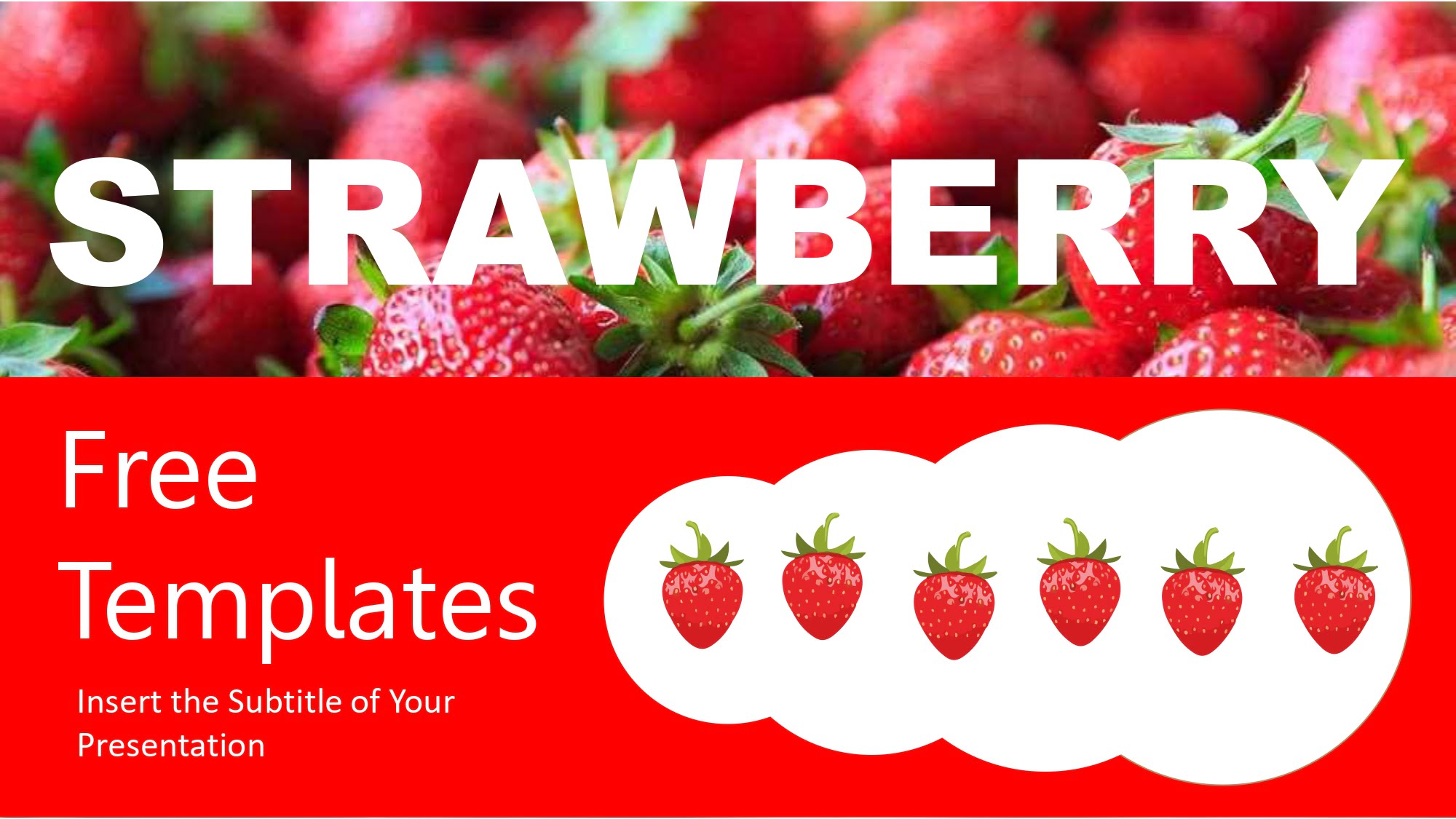 Fresas Plantilla PowerPoint