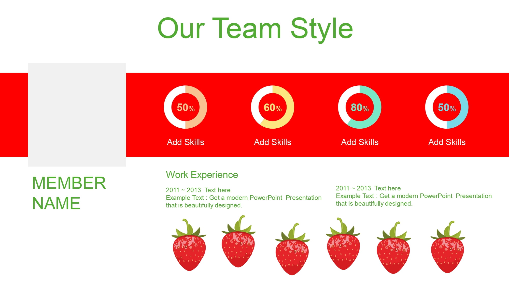 Fresas Plantilla PowerPoint