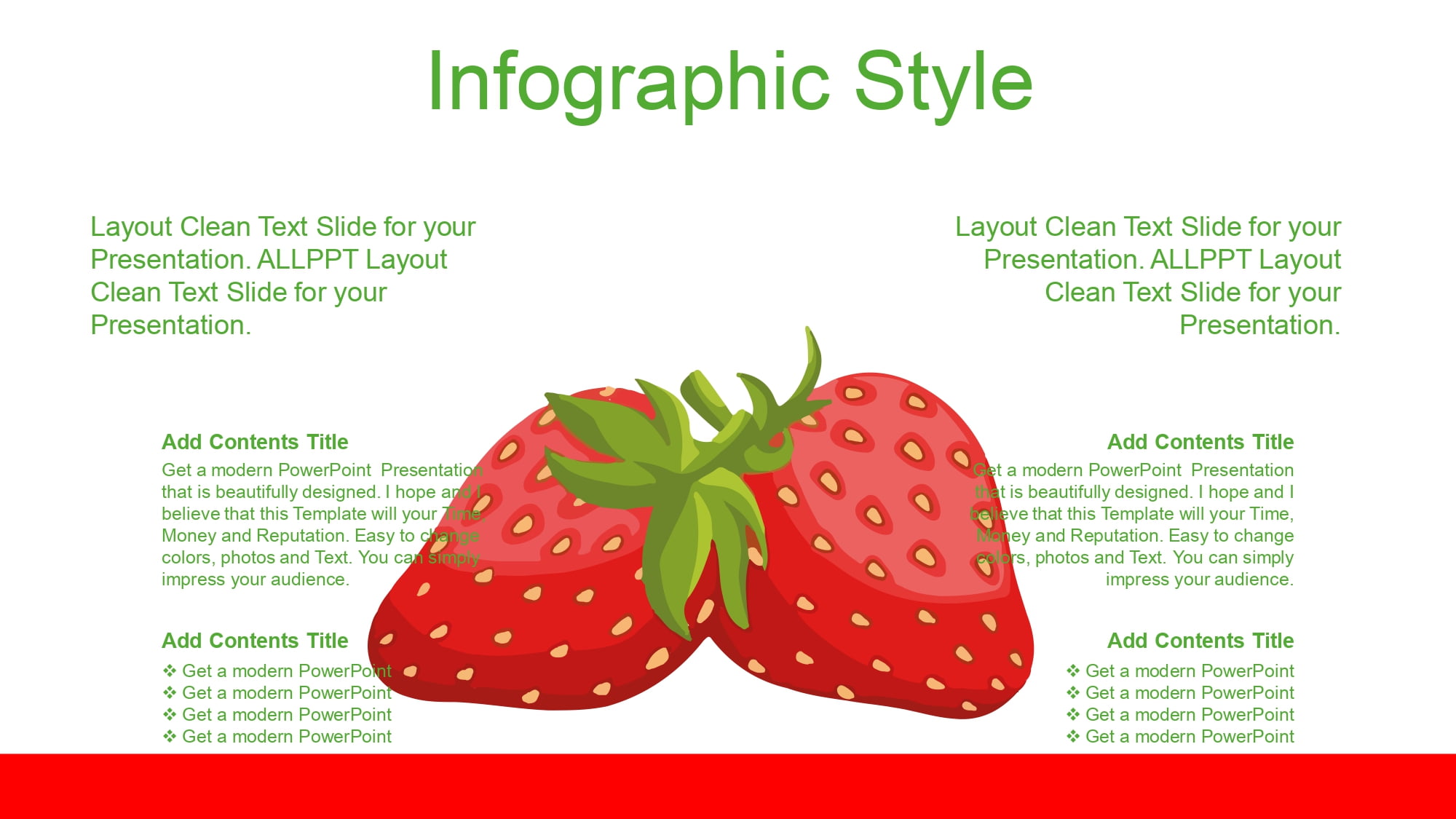 Fresas Plantilla PowerPoint