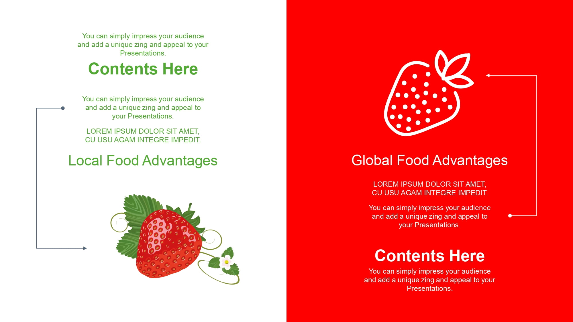 Fresas Plantilla PowerPoint