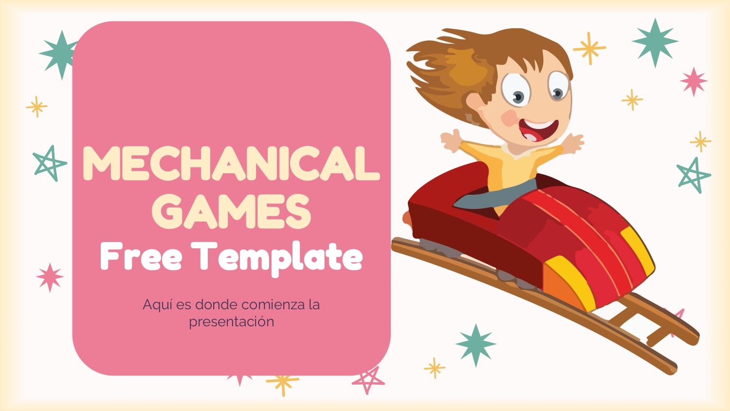 Plantilla PowerPoint de Juegos Mecánicos